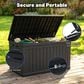 Hearth and Haven 230-Gallon Outdoor Plastic Deck Box in Black, , large