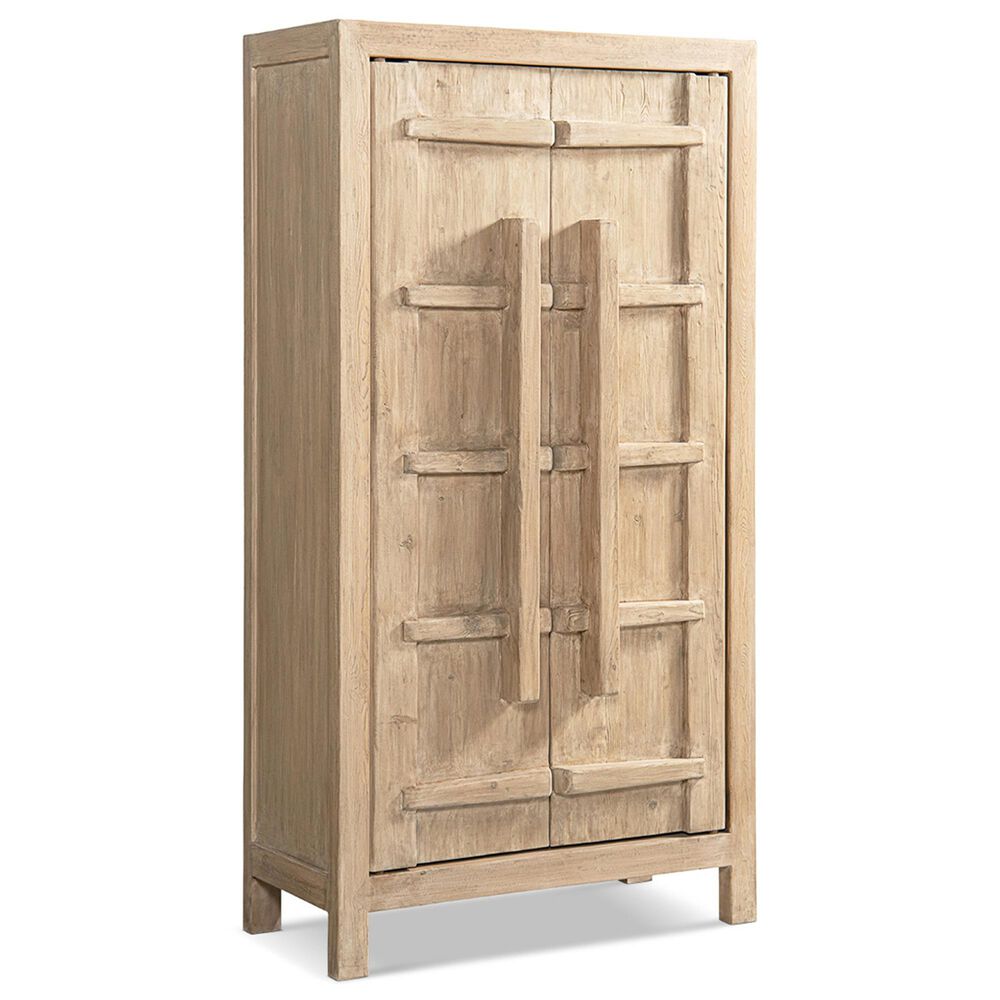 Jennifer Taylor Home Rowan 83" 2-Door Tall Storage Cabinet in Heritage Light Natural Brown, , large