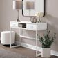LumiSource Lenuxe 24" Metal Table Lamp with Grey Sparkly Linen Shade in Brushed Nickel (Set of 2), , large