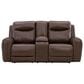 Ashley Gravier Power Reclining Loveseat with Console and Adjustable Headrest in Cordova, , large
