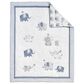 Oxford Baby Ele-A-Fun 3-Piece Baby Crib Nursery Bedding Set in White and Gray, , large