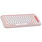 Logitech POP Icon Keys Wireless Bluetooth Keyboard in Rose and Off White, , large