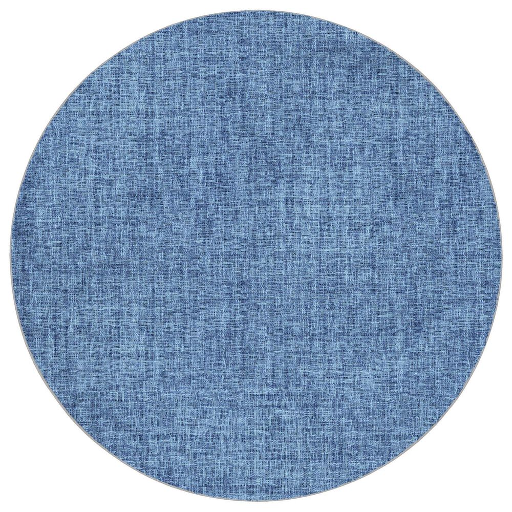 Dalyn Rug Company Voyage VY1 Navy 8" Round Area Rug, , large