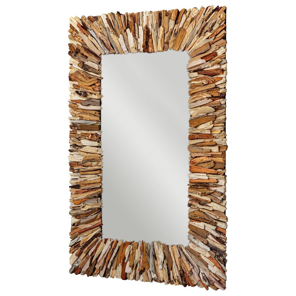 Uttermost Teak Branch Mirror in Natural Teak, , large