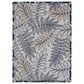 Nourison Aloha ALH18 7" x 10" Ivory and Navy Indoor/Outdoor Area Rug, , large