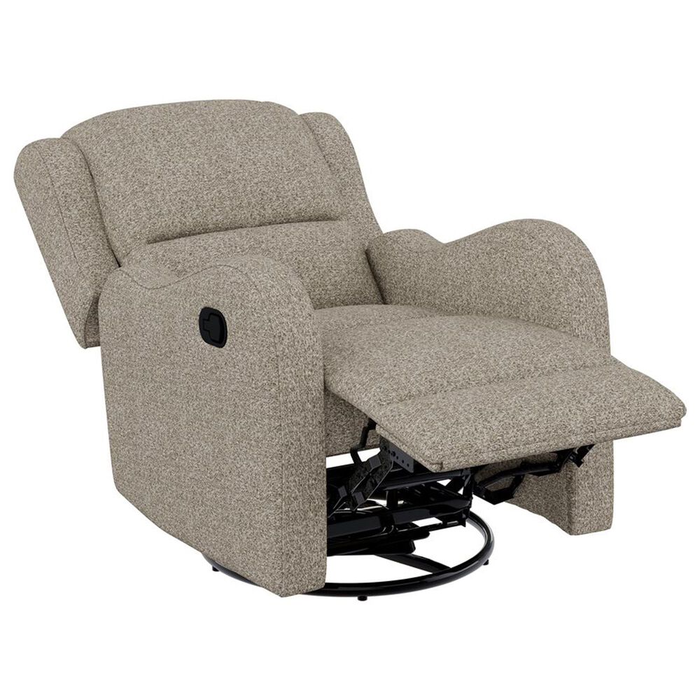 Emerald Home Furnishings Henry Swivel Glider Recliner in Brown, , large
