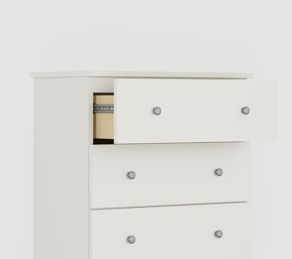 Lemoore 5 Drawer Chest in White, , large