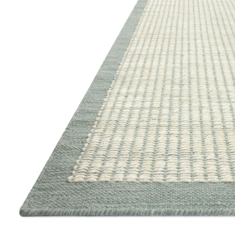 Amber Lewis x Loloi Lilah Ivory and Sky 3'6" x 5'6" Area Rug, , large