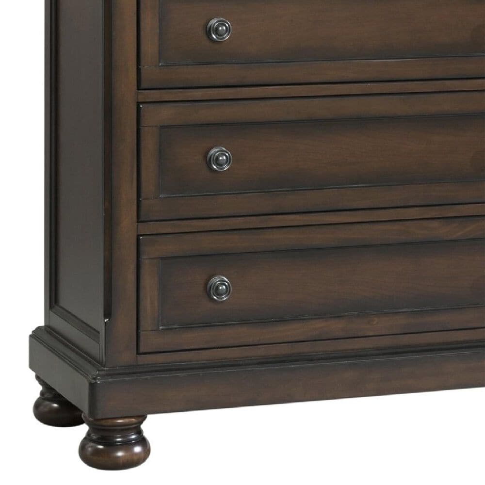 Mayberry Hill Kingston 5-Drawer Chest in Dark Walnut, , large