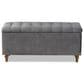 Baxton Studio Kaylee Storage Ottoman Bench in Grey, , large