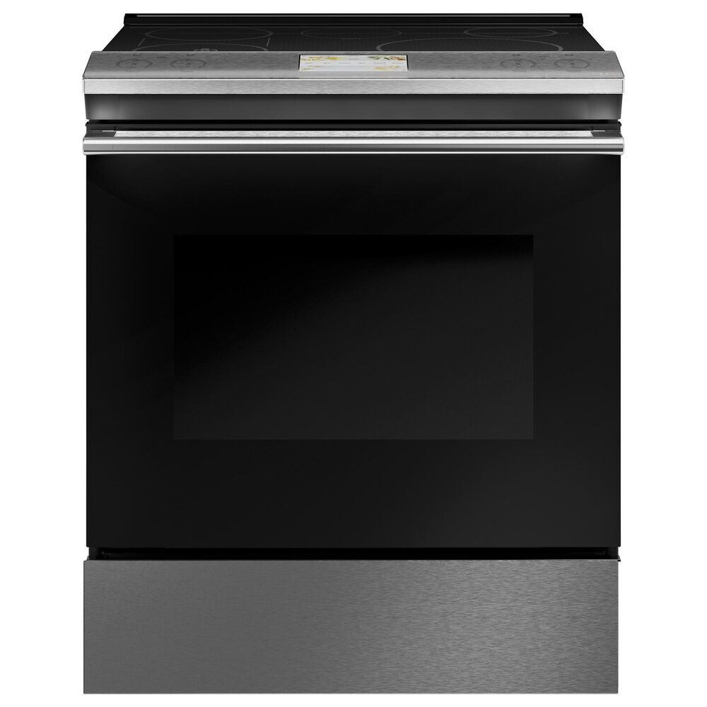 Cafe 5.3 Cu. Ft. Slide-In Electric Range in Brushed Stainless, , large