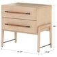 Four Hands Rosedale 2-Drawer Nightstand in Yucca Oak, , large