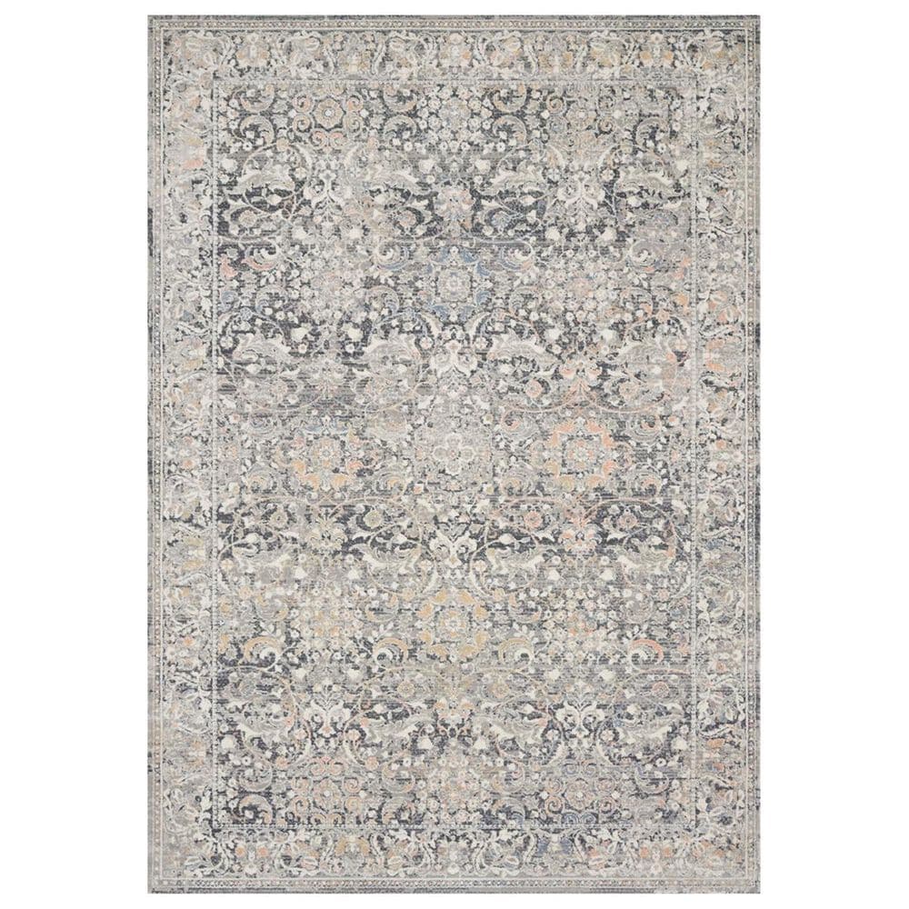 Loloi II Lucia LUC-04 5"2" x 7"7" Grey and Mist Area Rug, , large