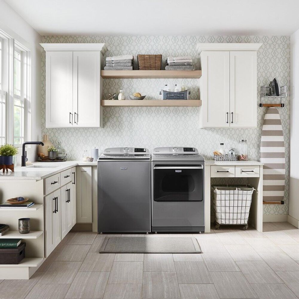 Maytag 5.3 Cu. Ft. Top Load Washer with Extra Power Button in Metallic Slate, , large