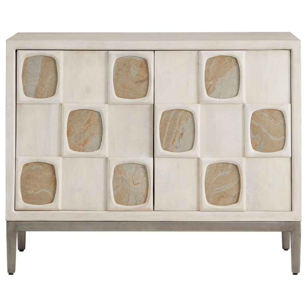 Chapel Hill Bar and Game Room 2-Door Contemporary Bar Cabinet in Stone, , large