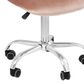Impressions Vanity Heart Swivel Vanity Chair with Pink Cushion in Matte Silver, , large