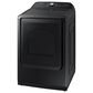 Samsung 5.2 Cu. Ft. Smart Top Load Impeller Washer and 7.4 Cu. Ft. Electric Dryer in Brushed Black, , large