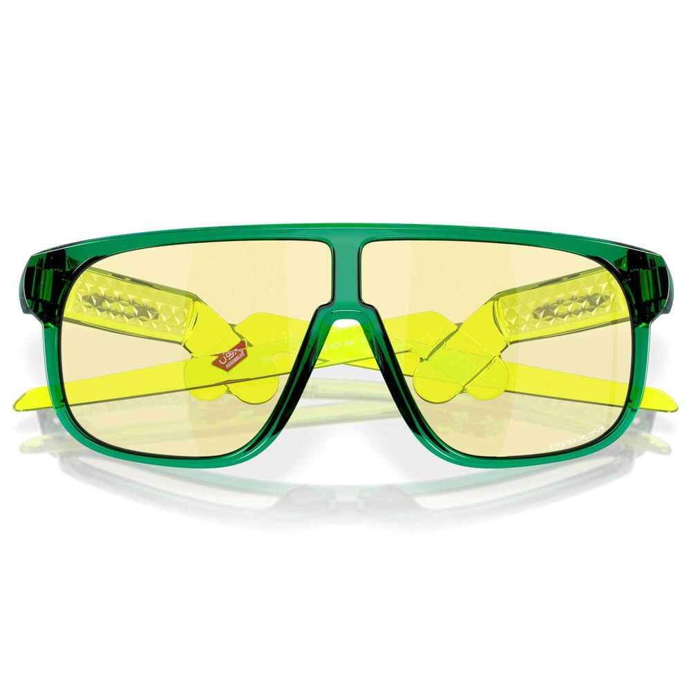 Oakley Inverter Youth Fit Gaming Sunglasses with Yellow Prizm Gaming Lenses in Crystal Green, , large