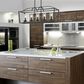 Golden Lighting Mercer Linear 5-Light Pendant in Matte Black, , large