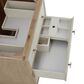 James Martin Vanities Celeste 36" Single Vanity in Sun-washed Oak with Embossed Shagreen and with Single Hole 3 cm Arctic Fall Top & Backsplash, , large