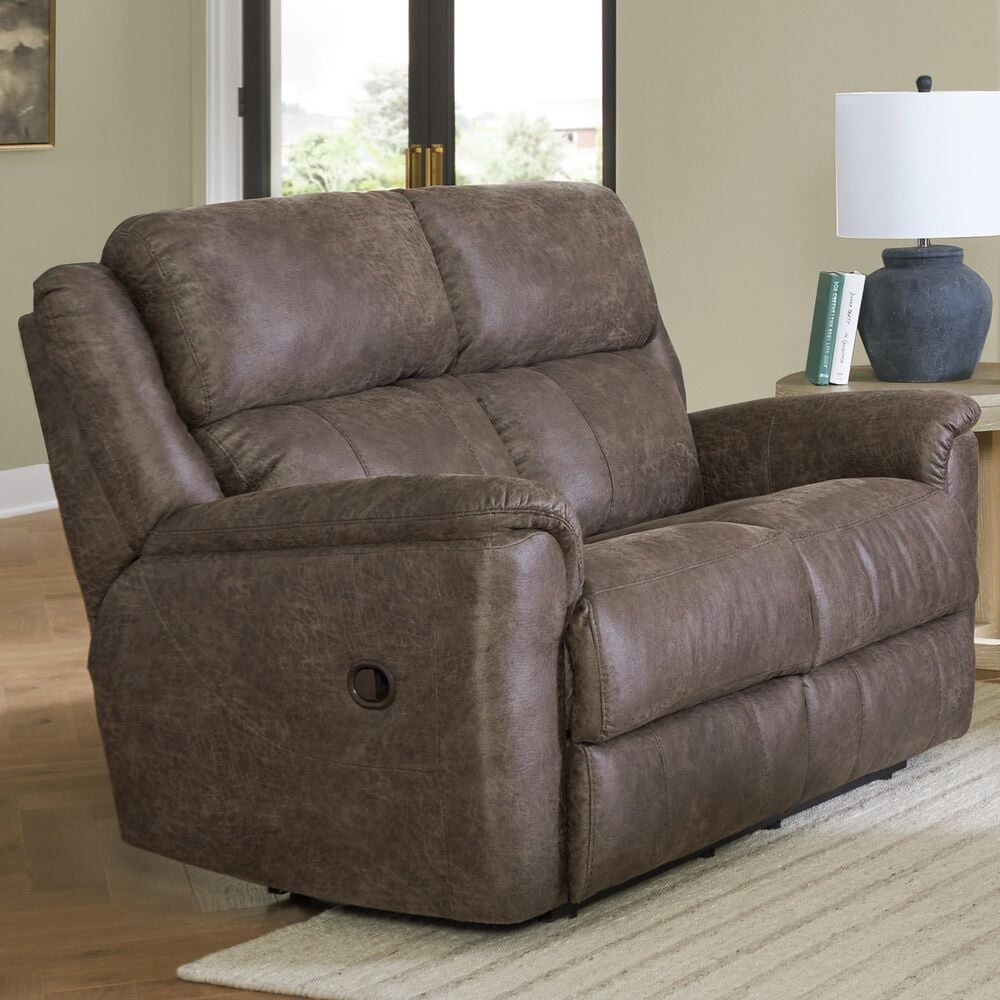 HomeStretch Milan Manual Reclining Loveseat in Espreso, , large