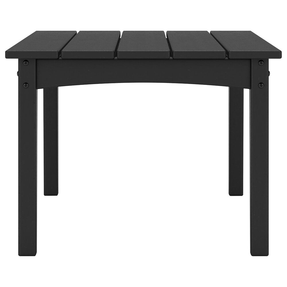 Ashley Hyland Wave Patio Rectangular Coffee Table in Black, , large