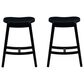 Linon Home Decor Culver Counter Stool with Black Cushion in Black (Set of 2), , large