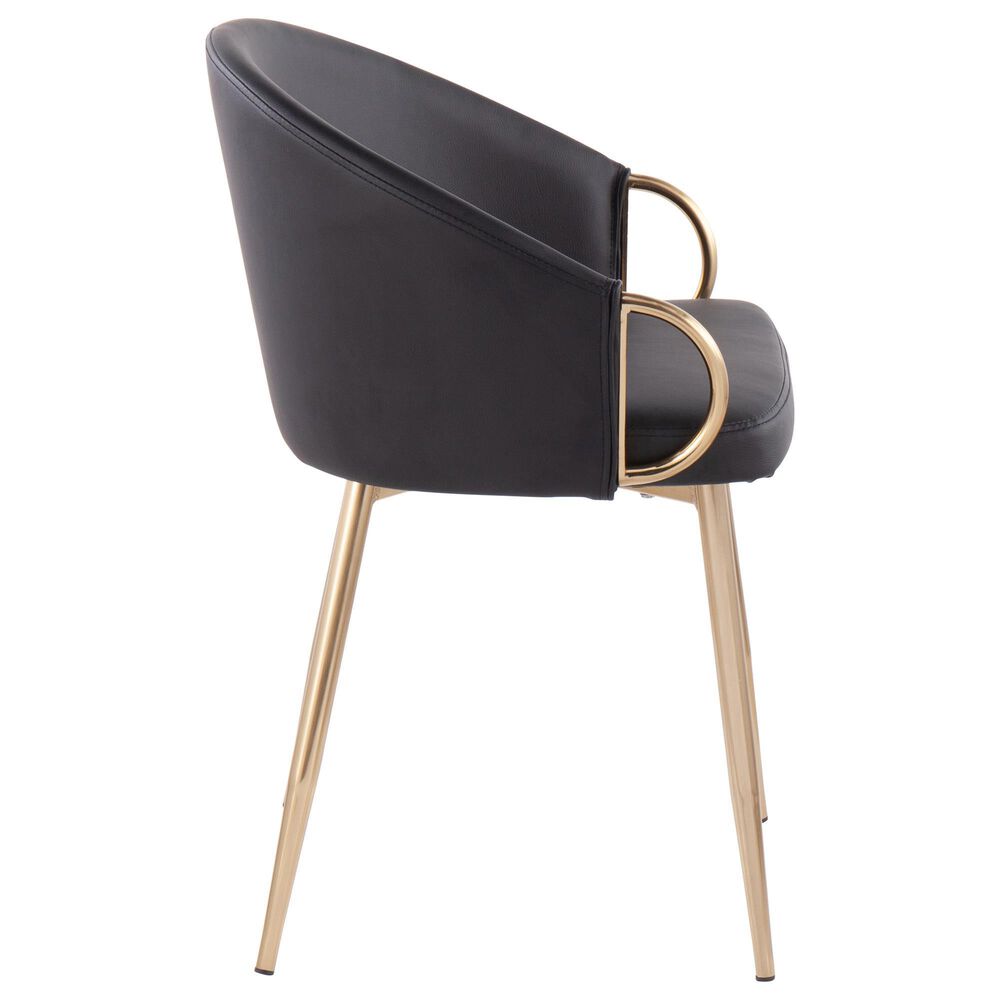 Lumisource Claire Chair in Black/Gold, , large