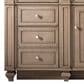 James Martin Vanities Bristol 60" Single Bathroom Vanity in Whitewashed Walnut with Single Hole 3 cm White Zeus Quartz Top and Rectangular Sink, , large