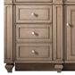 James Martin Vanities Bristol 60" Single Bathroom Vanity in Whitewashed Walnut with Single Hole 3 cm White Zeus Quartz Top and Rectangular Sink, , large