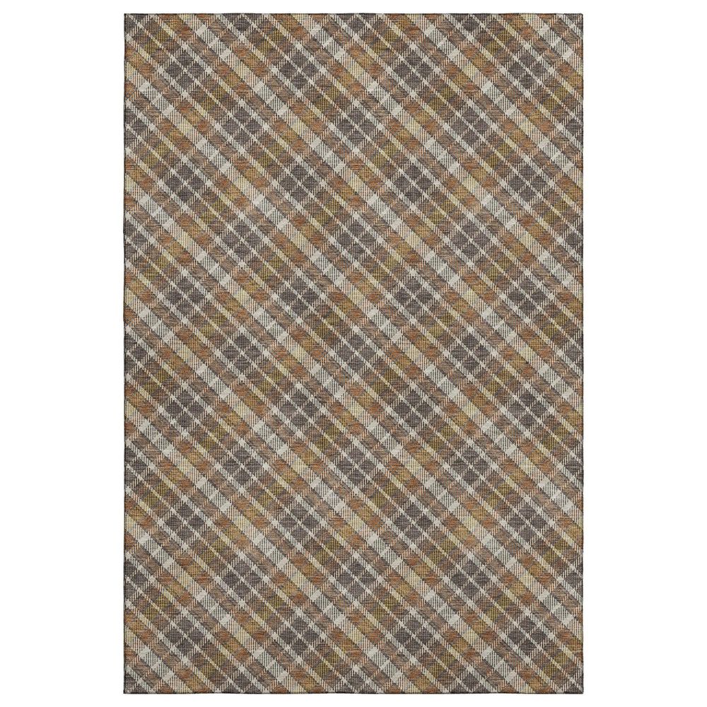 Dalyn Rug Company Soft Essentials Plaid Earth 10" x 14" Indoor/Outdoor Area Rug, , large