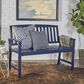Hearth and Haven Loja Patio Bench in Blue, , large