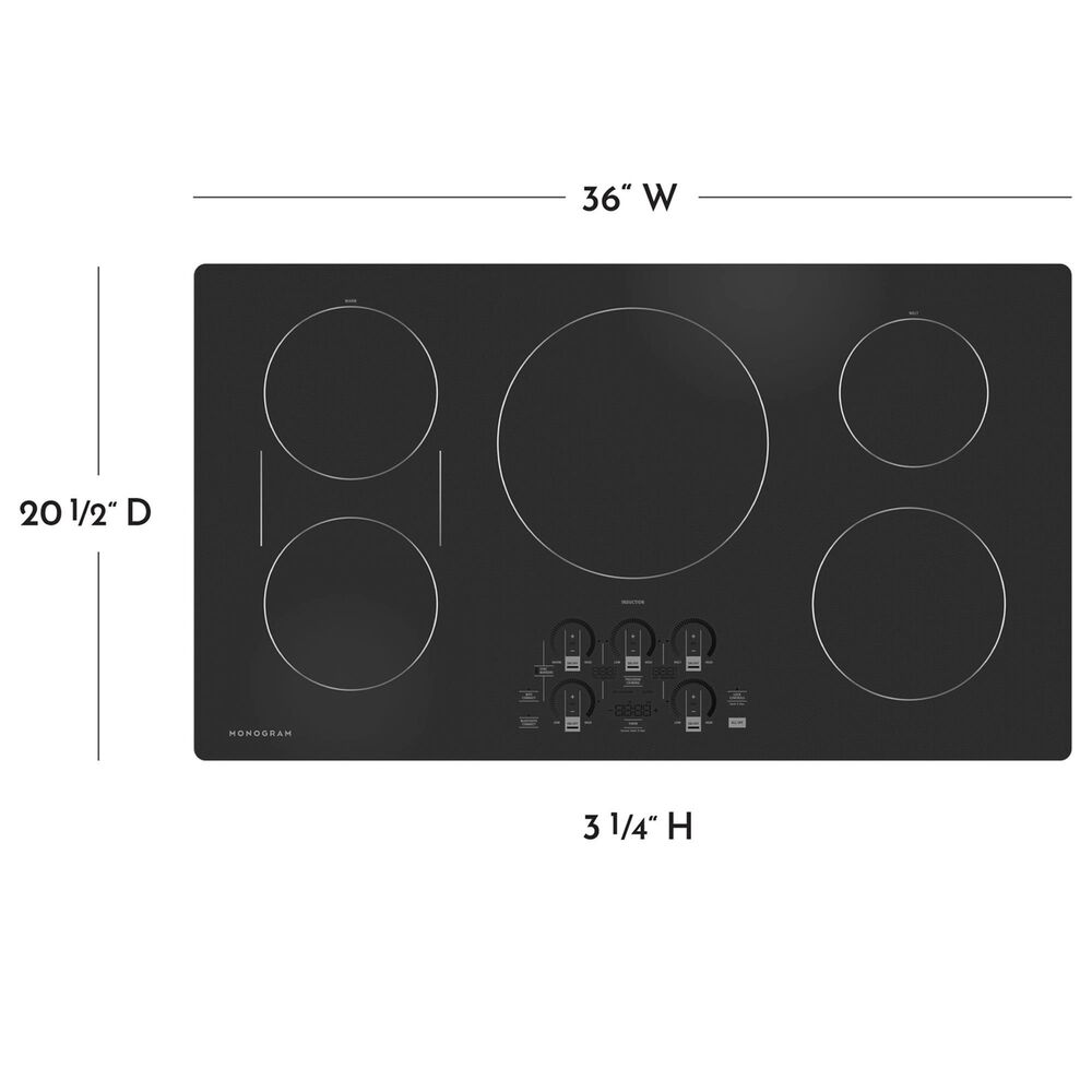 Monogram 36&quot; Induction Cooktop in Black, , large