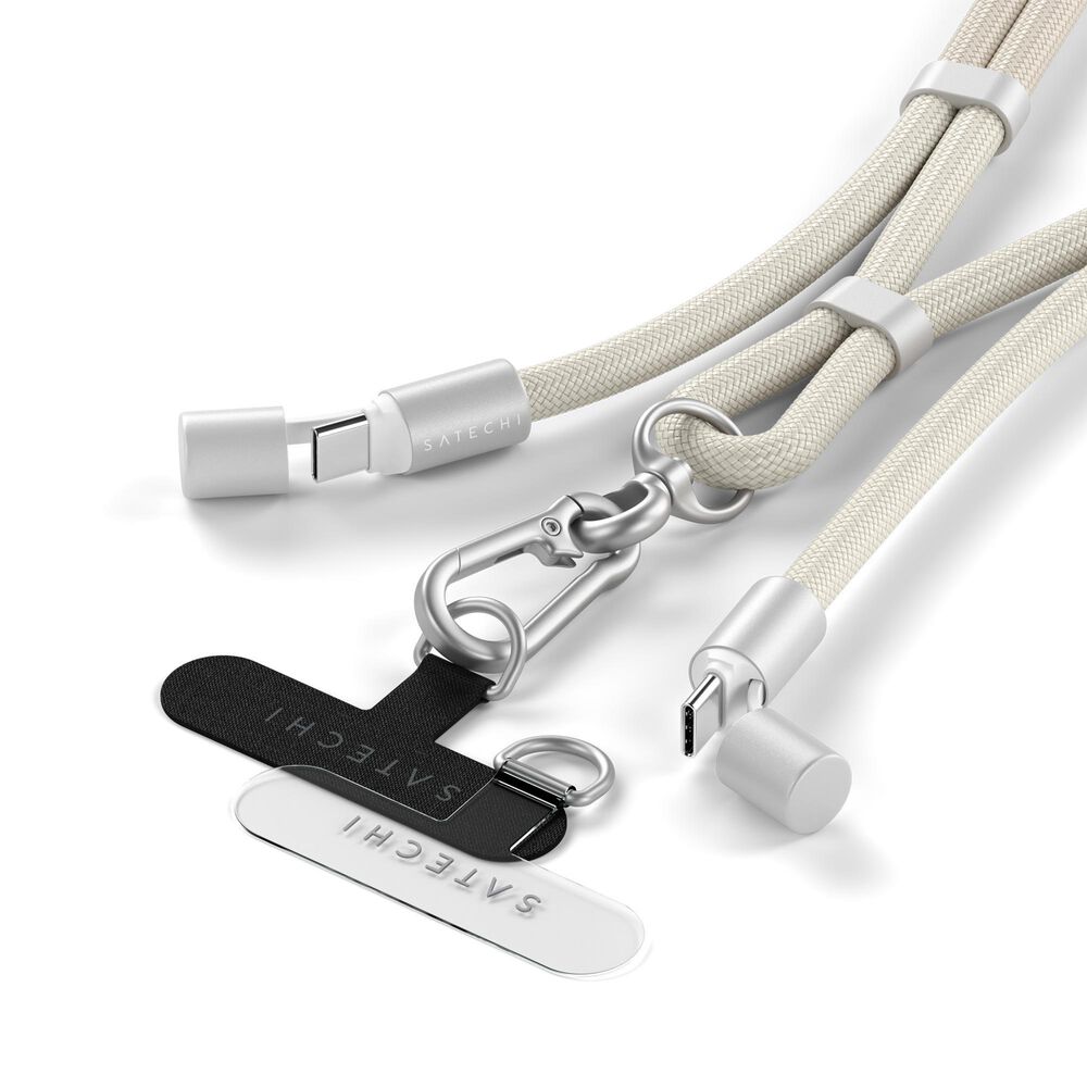 Satechi Onthego Crossbody USB-C Lanyard Cable in Sand, , large