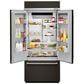 KitchenAid 20.8 Cubic Foot Built-In French Door Refrigerator with Platinum Interior Design in Black Stainless Steel, , large