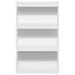 HOMLUX Enhanced Home 3-Tier Adjustable Shelf Bookcase in White, , large