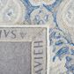 Safavieh Micro-Loop MLP539M 4" x 6" Blue and Ivory Area Rug, , large