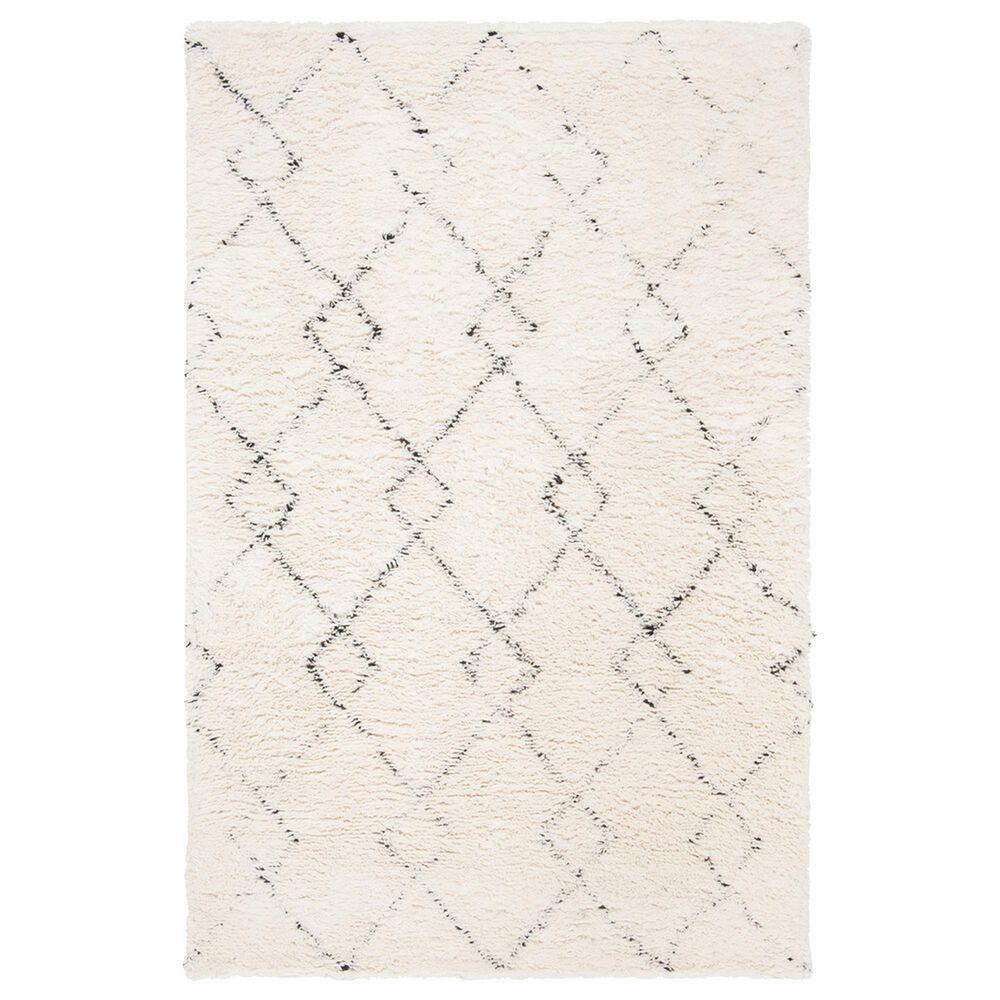 Safavieh Casablanca CSB915A 8" x 10" Ivory and Black Area Rug, , large