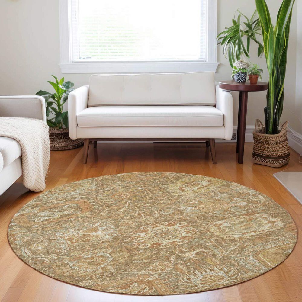 Dalyn Rug Company Tabrook TB10 Khaki 8&#39; Round Area Rug, , large