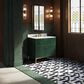 Kohler Calpa 36" Single Bathroom Vanity in Emerald Green with 2 cm White Quartz Top and Rectangular Sink, , large