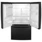 GE Appliances 25.6 Cu. Ft. Capacity 3-Door French Door Refrigerator in Black, , large
