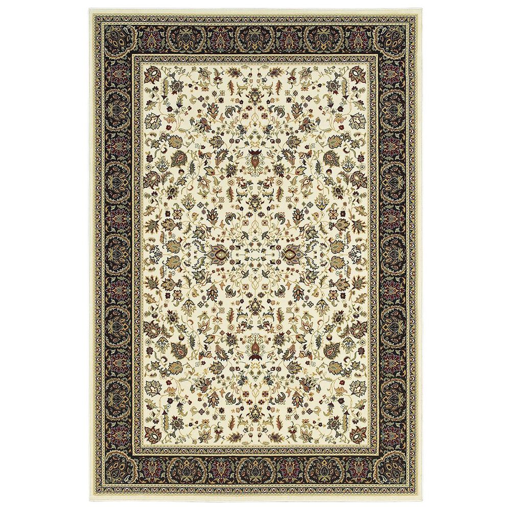 Oriental Weavers Kashan 108X1 1"10" x 3" Ivory Area Rug, , large