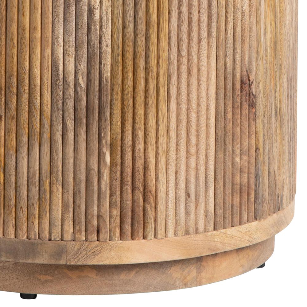 Crestview Collection Santorini End Table in White and Brown, , large