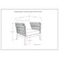 Hearth and Haven Santiago Outdoor Conversation Chair in Slate Grey, , large