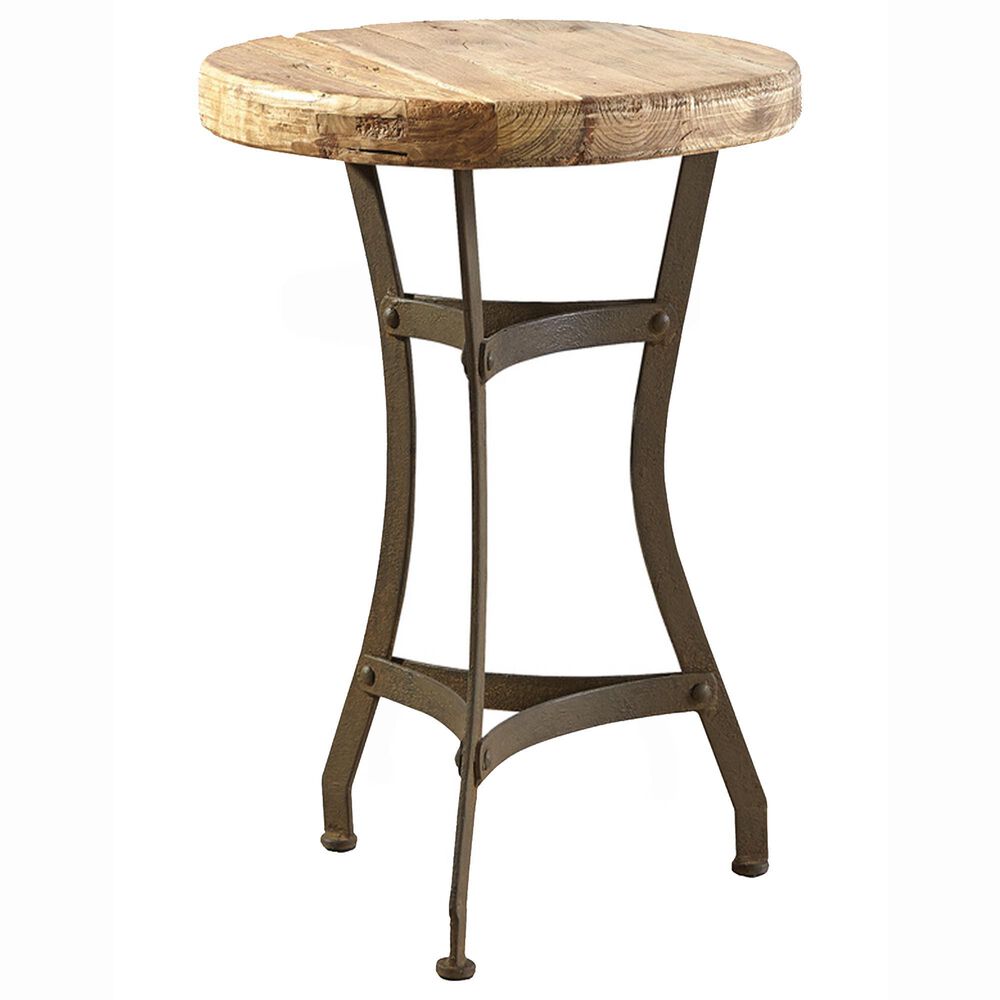 Timeless Designs Reclaimed Tripot Table in Brown, , large