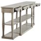 Stylecraft Lamps Inc Wilshire Breakfront Longboard Table in Distressed Light Gray, , large