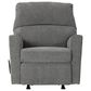 Signature Design by Ashley Dalhart Rocker Recliner in Charcoal, , large
