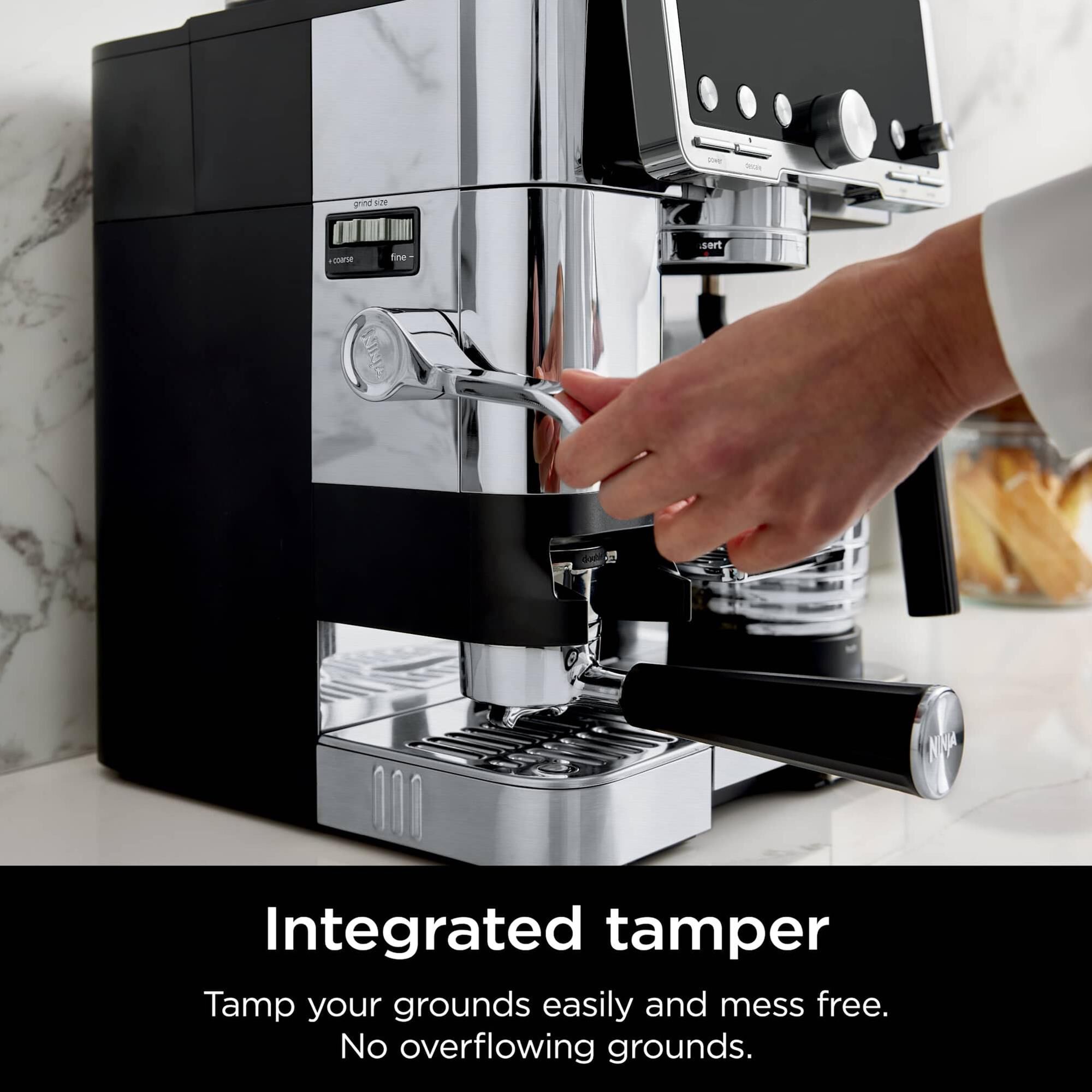 Ninja Pro 4-in-1 Espresso Drip Coffee Maker in Black and Stainless
