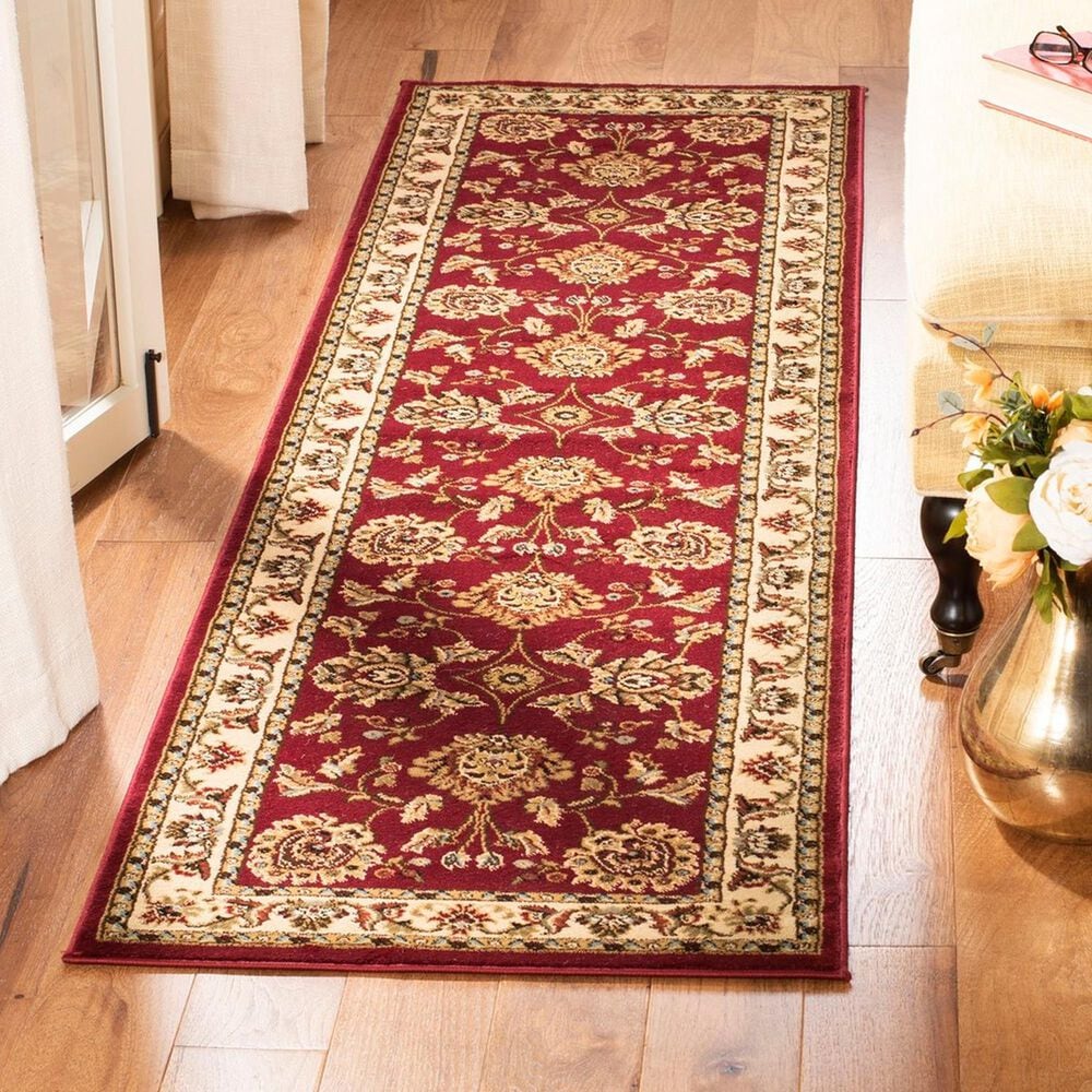 Safavieh Lyndhurst LNH555 2&#39;3&quot; x 12&#39; Red and Ivory Runner, , large