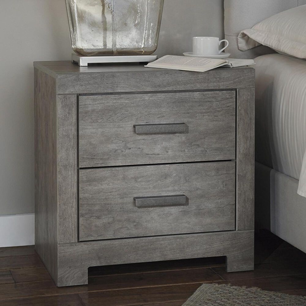 Signature Design by Ashley Culverbach 2 Drawer Nightstand in Driftwood Gray, , large